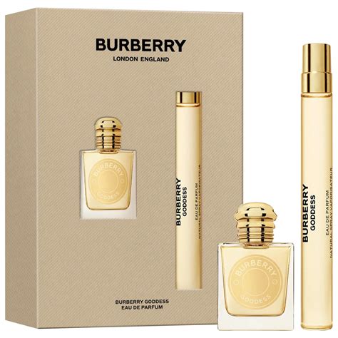 burberry gift set goddess|mini Burberry goddess gift set.